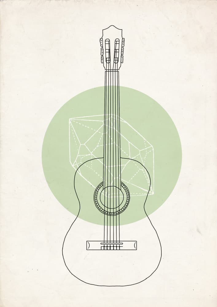 Musical Geometry by Florent Bodart — canvas wall art