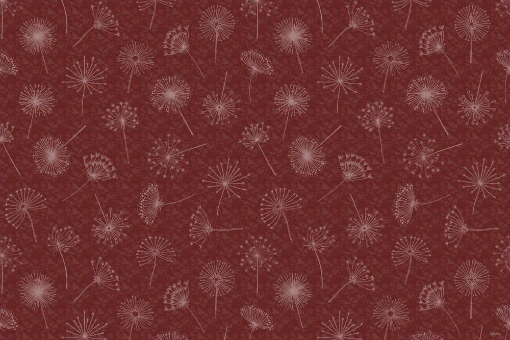 Red Dandelion Field by Sue Skellern — canvas wall art