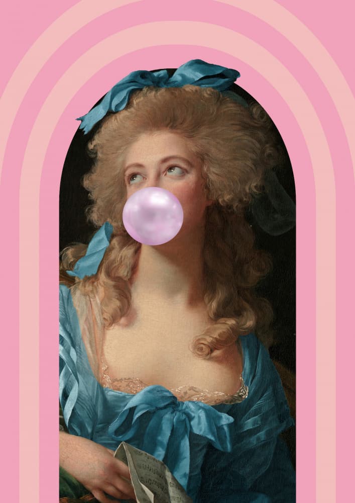 Bubblegum Duchess by Talitha McQueen — canvas wall art