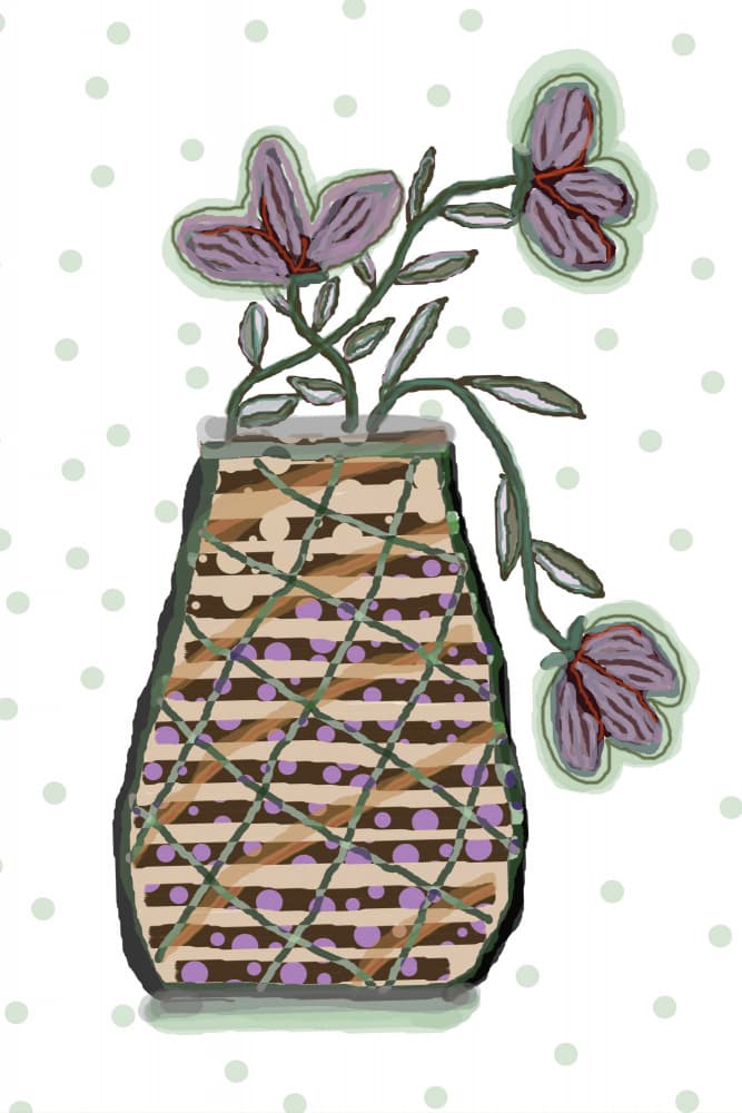 Charming Floral Vase by Christina Sillen — canvas wall art