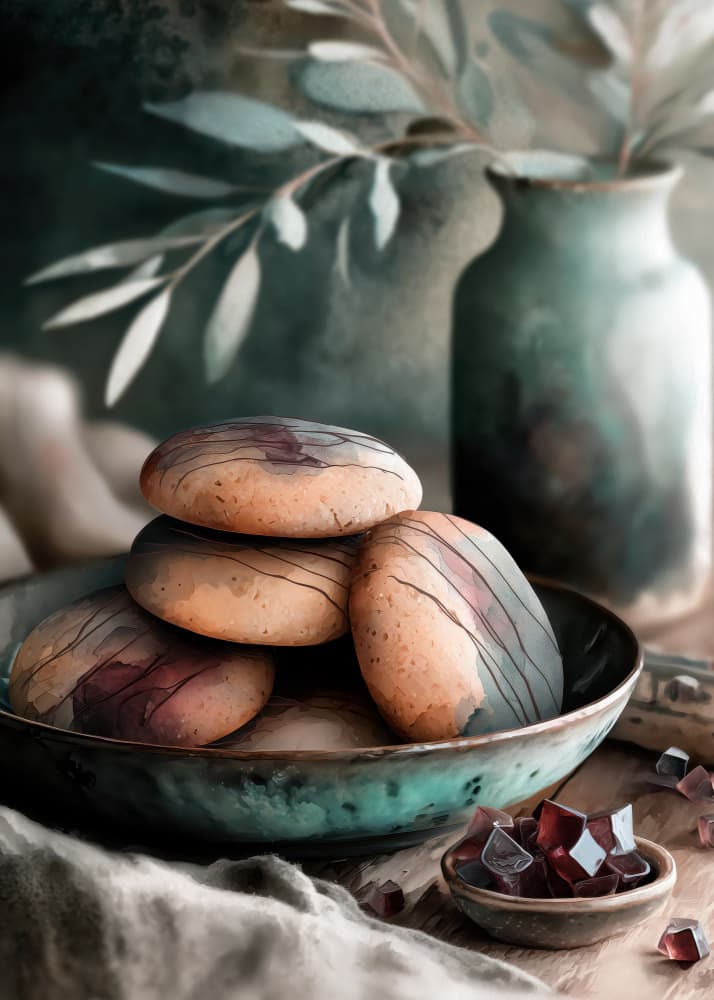 Serene Stacked Stones by Justyna Jaszke — canvas wall art