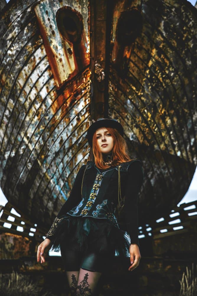 Mysterious Woman Shipwreck by Ruslan Bolgov — canvas wall art