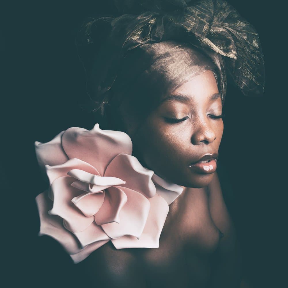 Serene Rose Portrait by Christian Kurz — canvas wall art