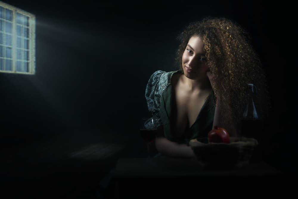 Woman in Window Light by Ionel Onofras — canvas wall art