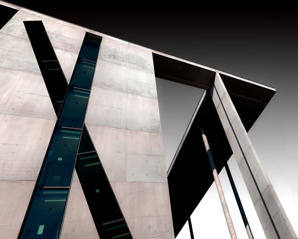 Modern Concrete Angles by Marc Huybrighs — canvas wall art