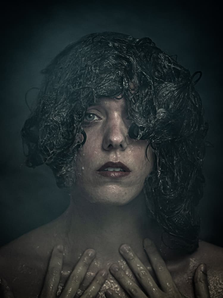 Intense Wet Portrait by Alejandro Marcos — canvas wall art