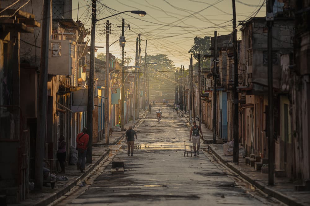Quiet Morning Street by Marco Tagliarino — canvas wall art