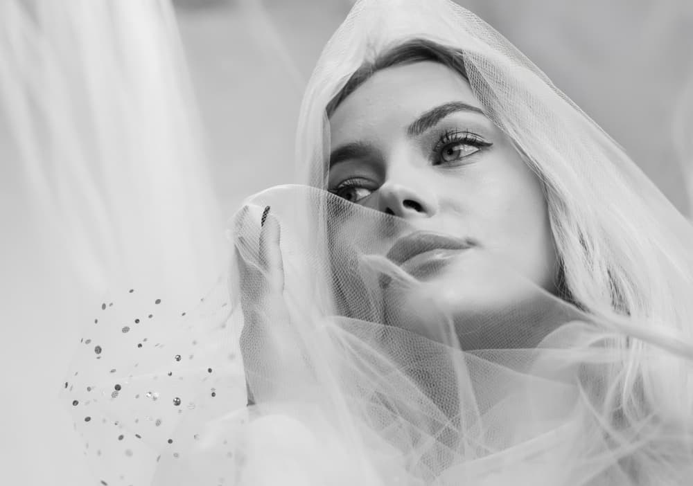 Ethereal Veiled Woman by Emma Zhao — canvas wall art