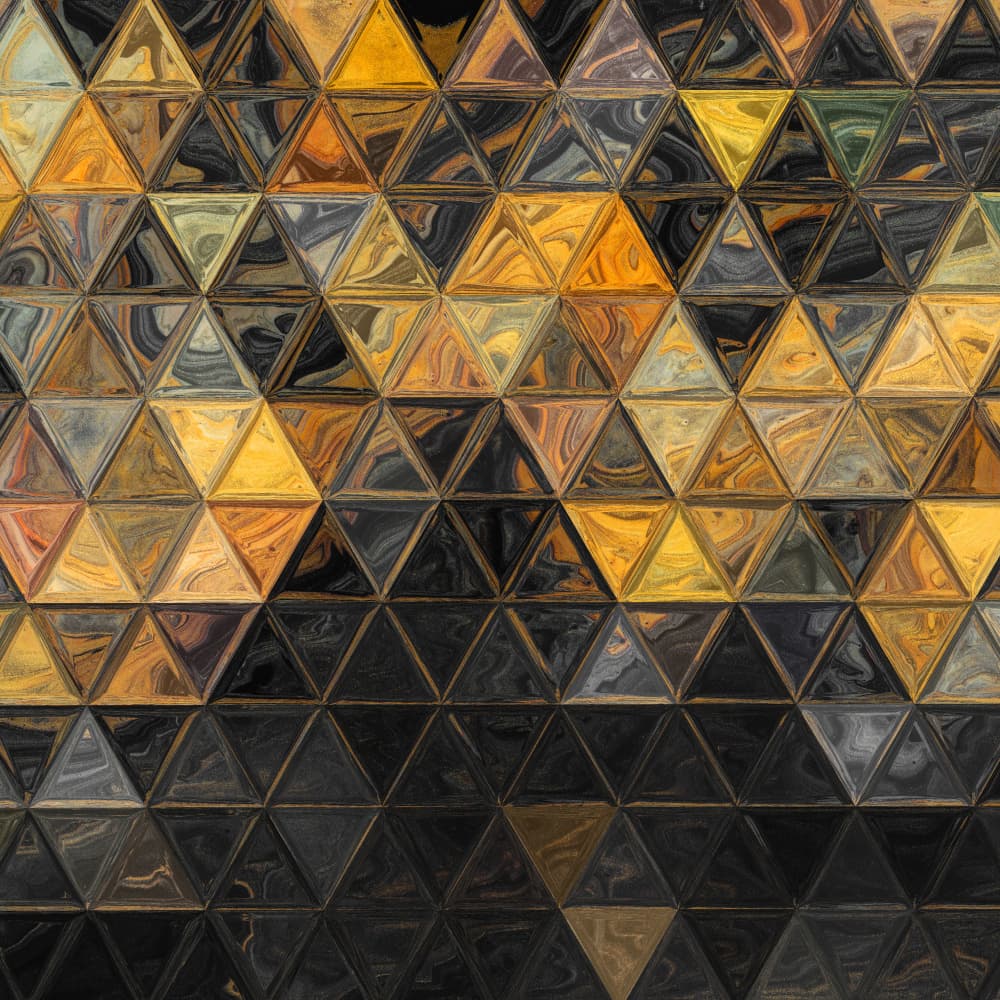 Fluid Gold Geometry by Justyna Jaszke — canvas wall art