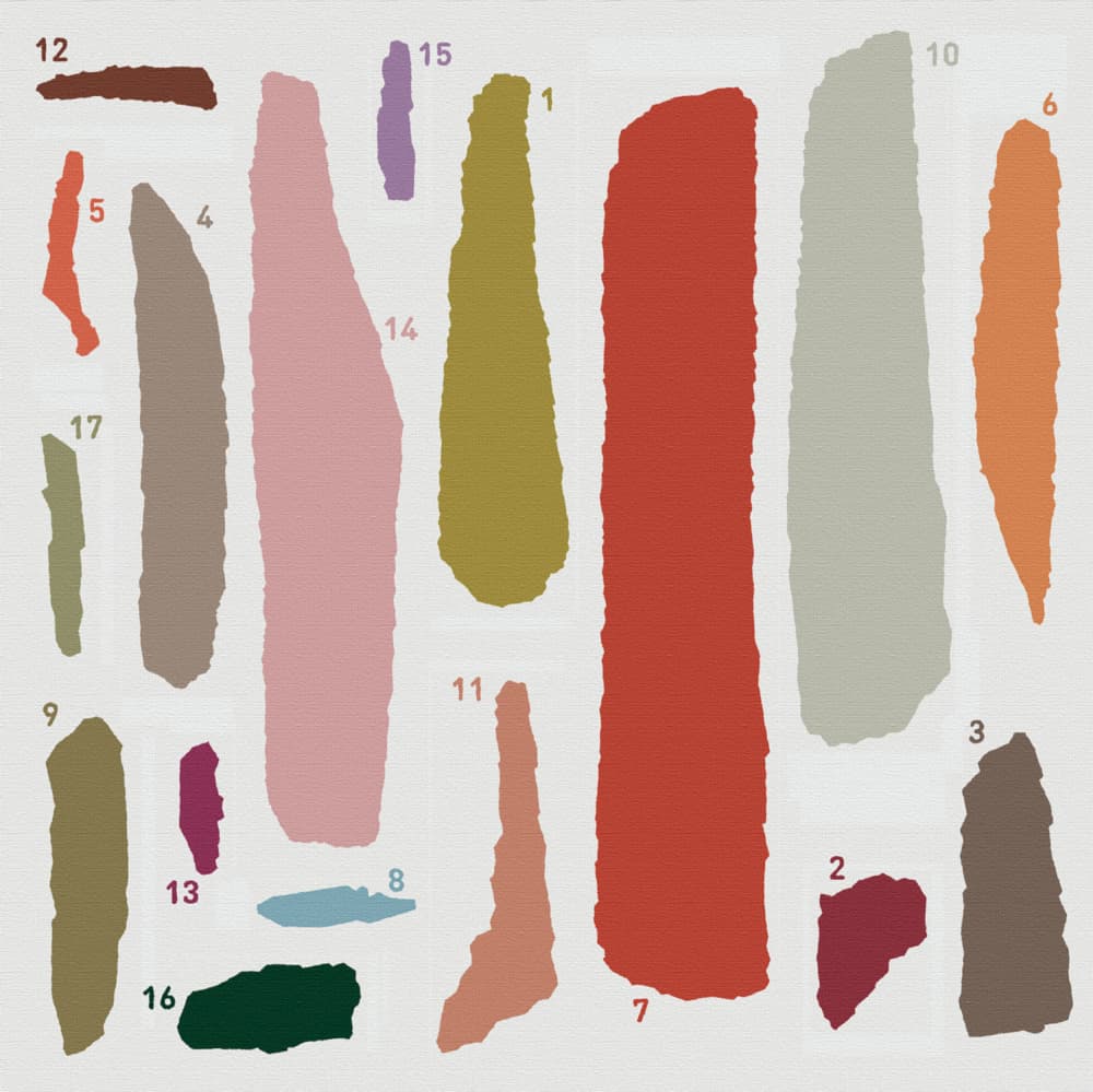 Abstract Color Shapes by Rafa Mateo — canvas wall art