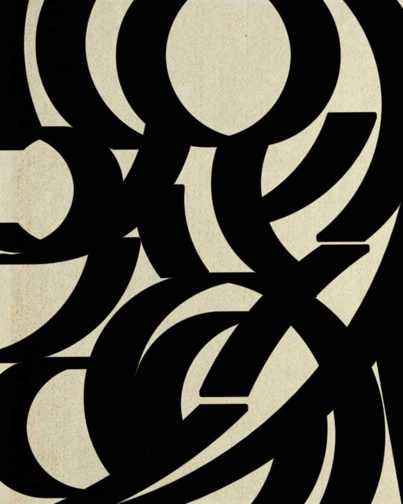 Bold Numeric Overlap by Josie George — canvas wall art