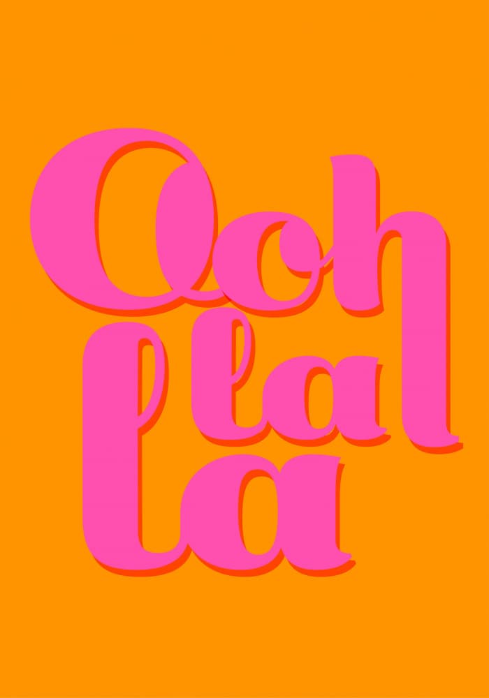 Vibrant Ooh La La by Athene Fritsch — canvas wall art