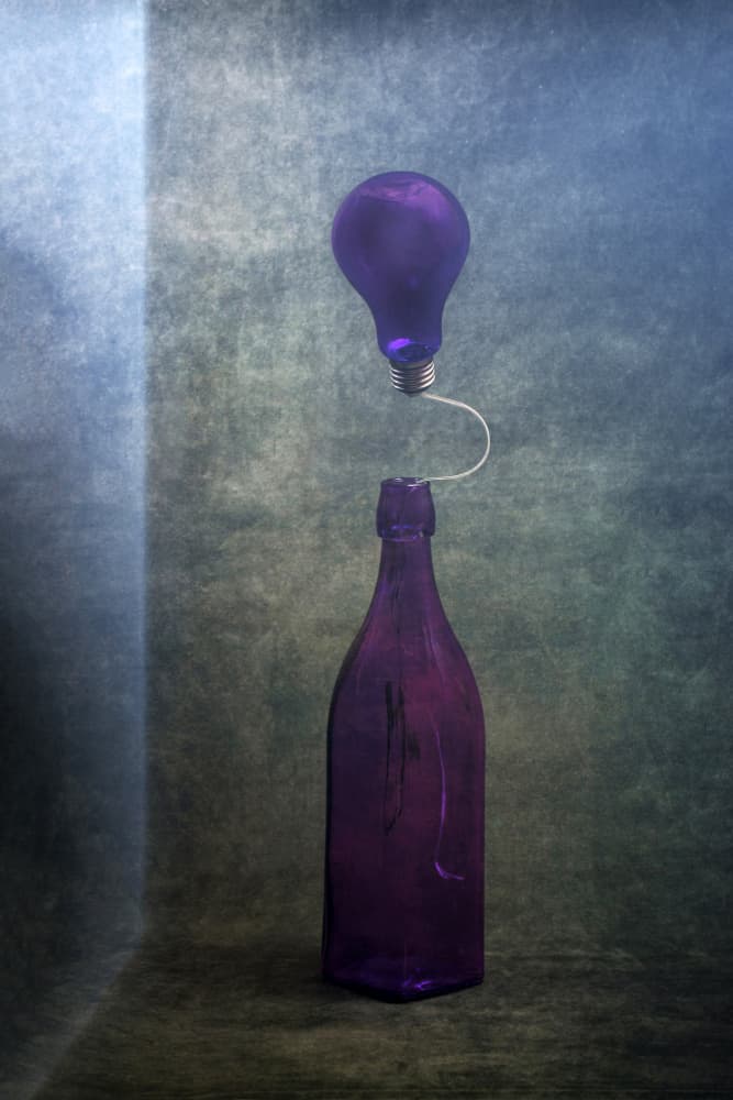 Floating Purple Light by Brig Barkow — canvas wall art
