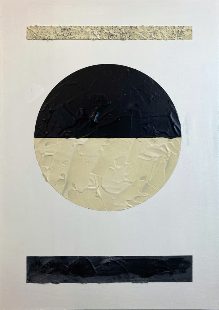 Modern Geometric Balance by David Galan — canvas wall art