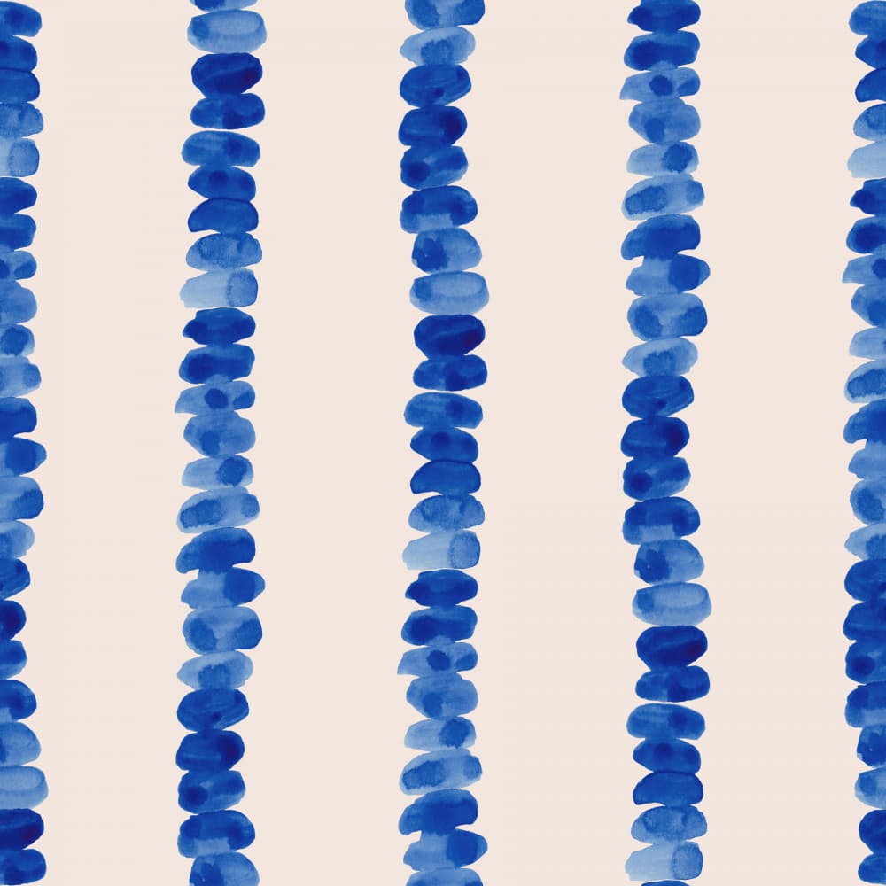Blue Watercolor Stripes by Irene Demetri — canvas wall art