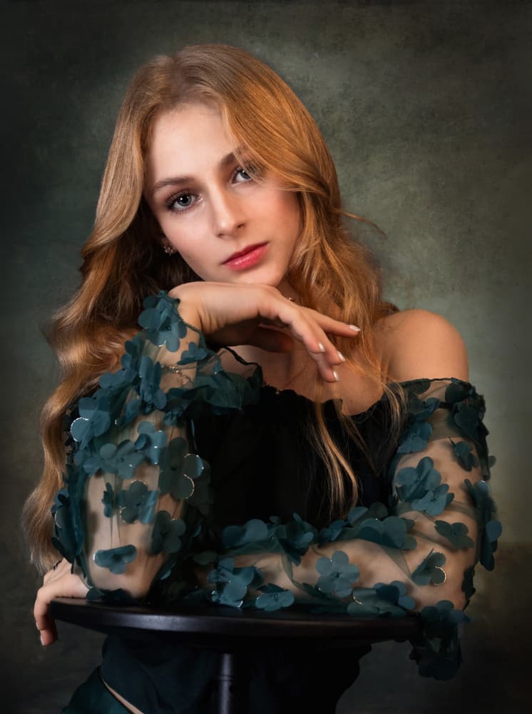 Enchanting Floral Portrait by Svetlana Kirzh — canvas wall art