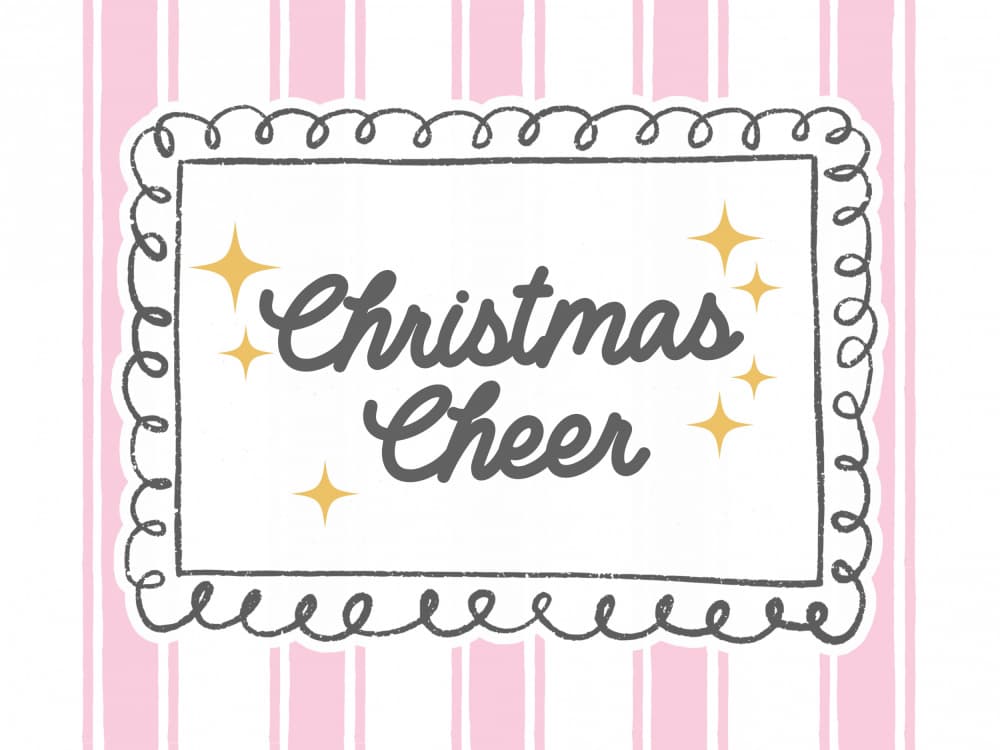Festive Christmas Cheer by Jolly and Dash — canvas wall art