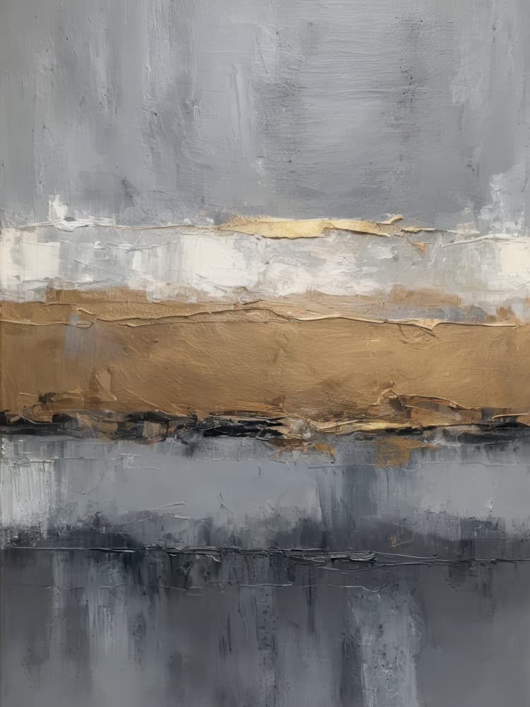 Golden Gray Horizon by Alpenglow Workshop — canvas wall art