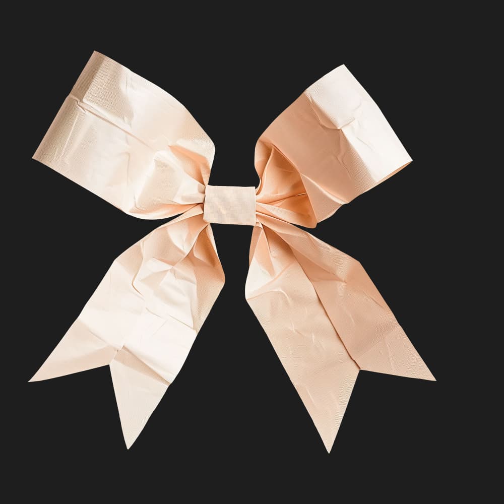 Soft Pink Bow by Marika Barsrsind β canvas wall art