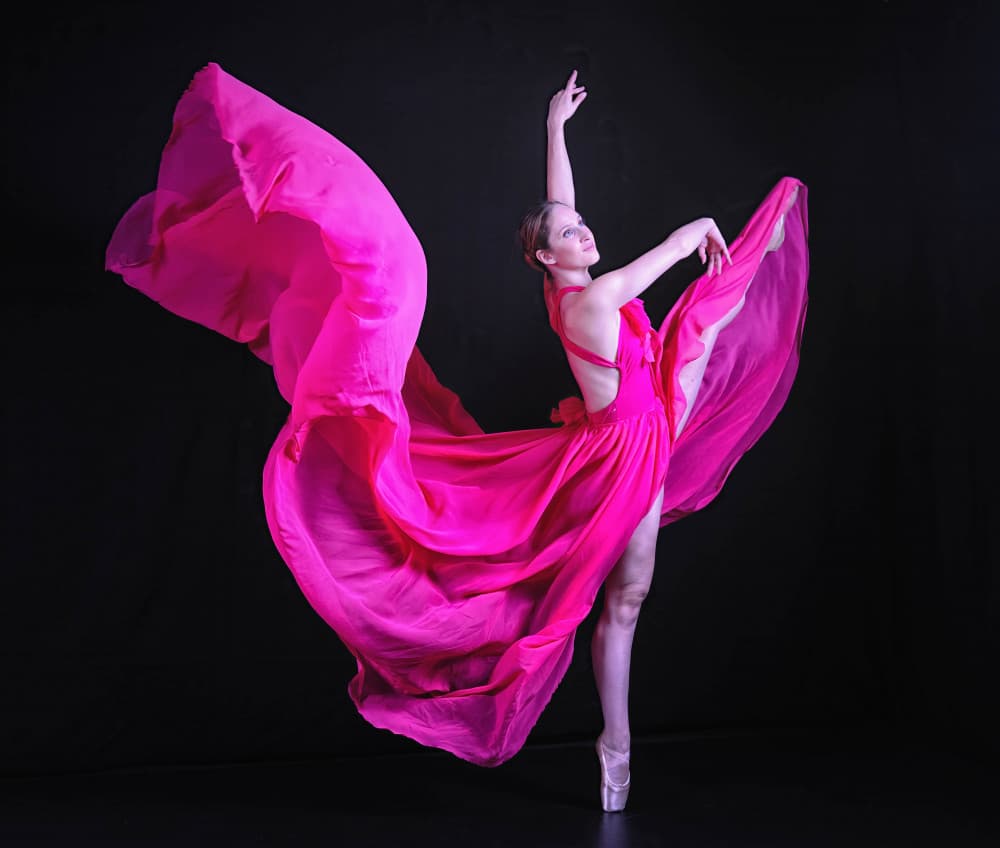 Pink Ballerina Dance by Tali Stein — canvas wall art