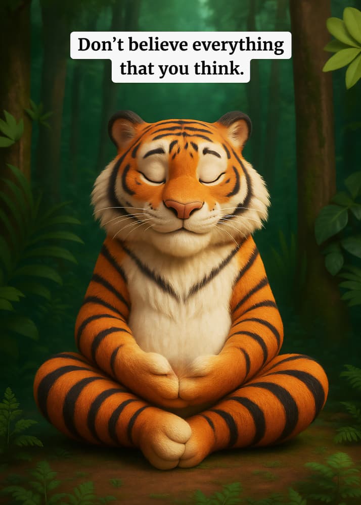 Peaceful Tiger Wisdom by Ritvik takkar — canvas wall art