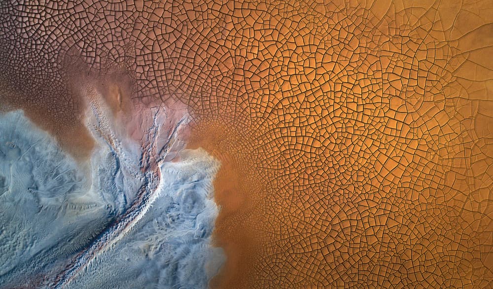 Arid Earth Patterns by Mei Xu — canvas wall art