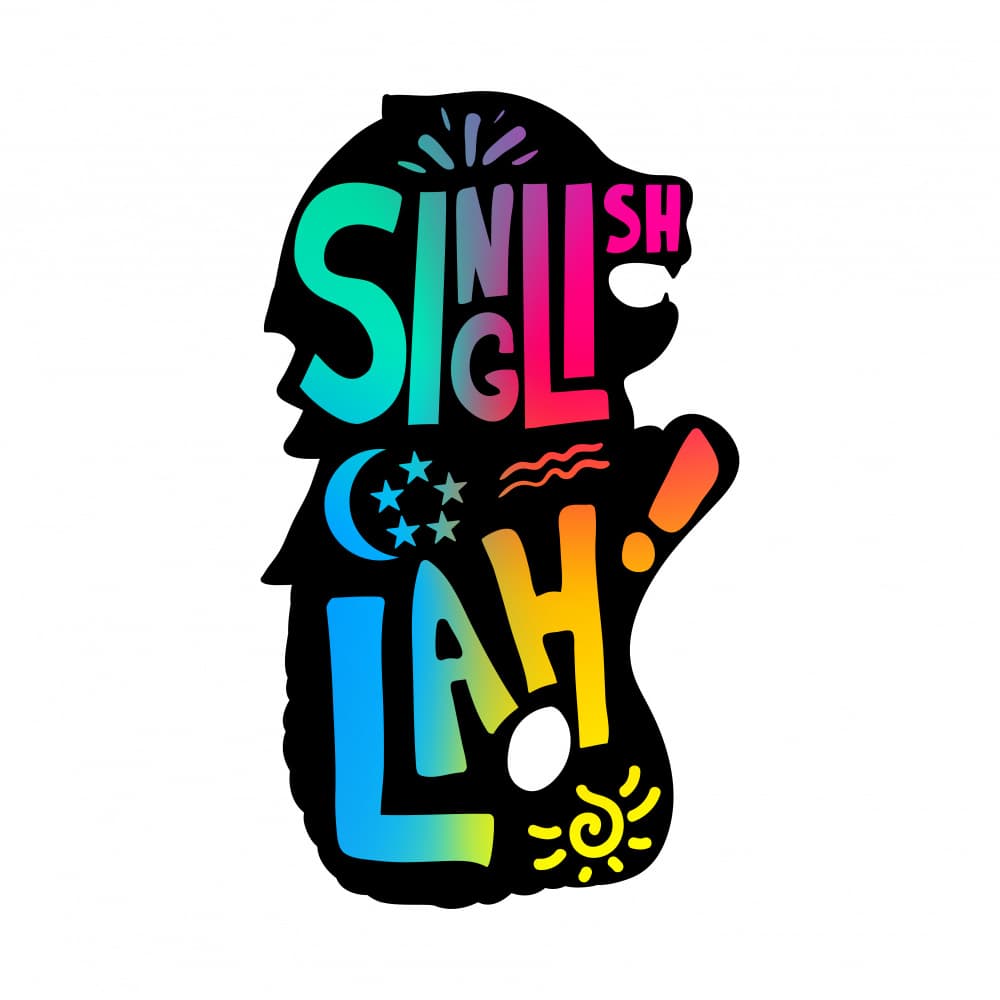 Singlish Lah Merlion by Marika Barsrsind β canvas wall art