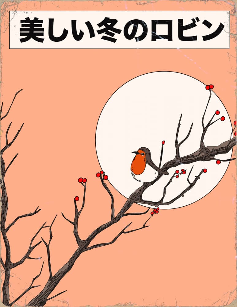 Beautiful Winter Robin by Nicholas — canvas wall art