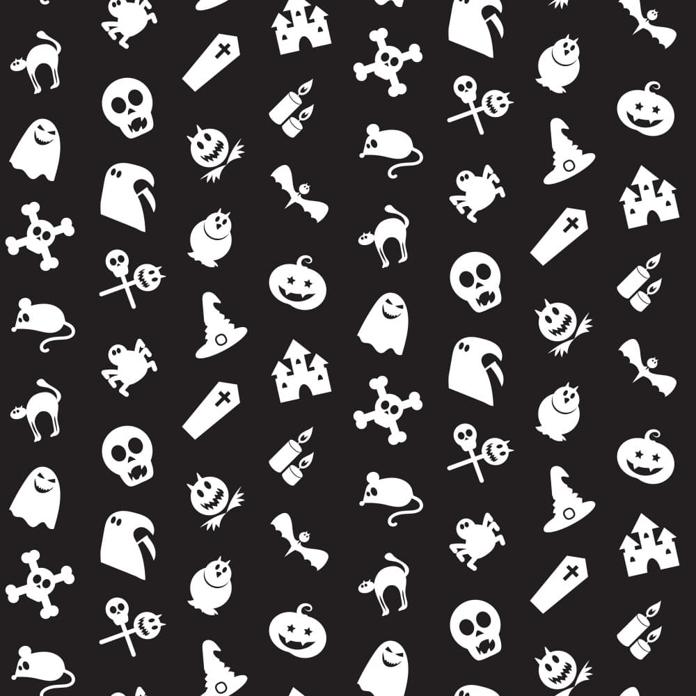 Spooky Halloween Pattern by Marika Barsrsind β canvas wall art
