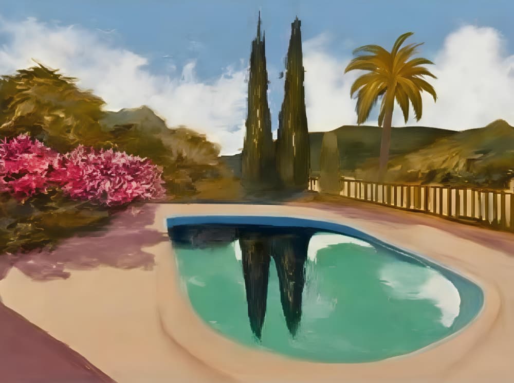 Cypress Pool Reflections by Avanesova Elena — canvas wall art