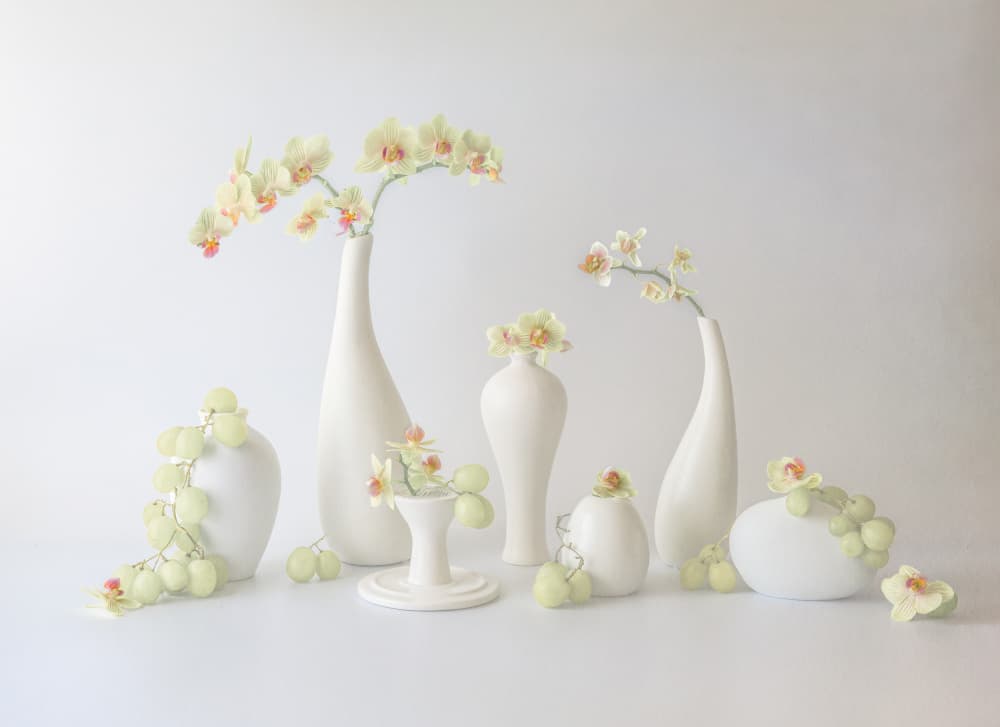 Serene Orchid Arrangement by May G — canvas wall art