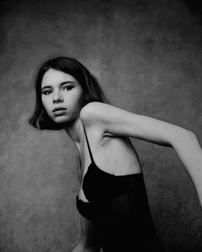 Elegant Black White Portrait by Steffen Lauterbach — canvas wall art