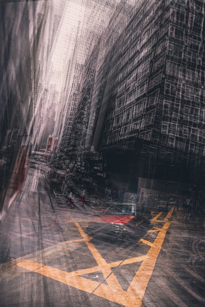 Abstract Urban Rush by Carmine Chiriacò — canvas wall art