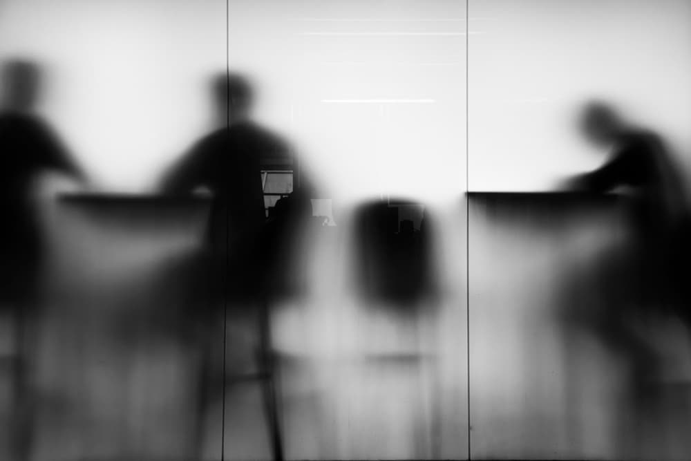 Abstract Blurred Figures by Nicodemo Quaglia — canvas wall art