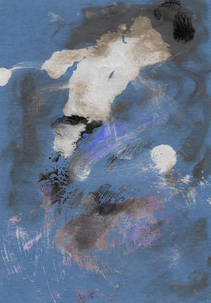 Fluid Blue Abstract by Santhosh ch — canvas wall art