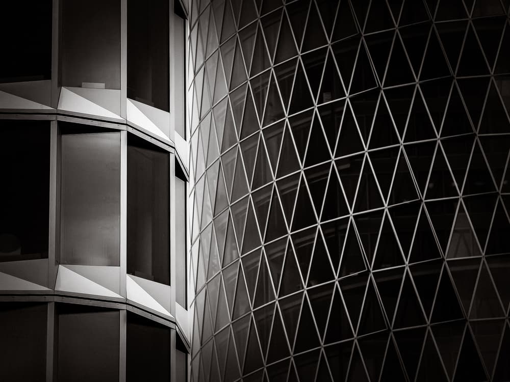 Modern Geometric Facade by Stefan Buder — canvas wall art