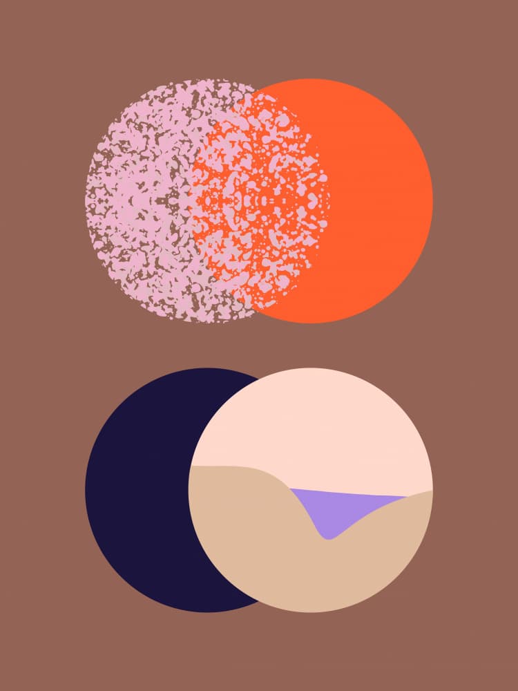 Abstract Desert Geometry by Annick — canvas wall art