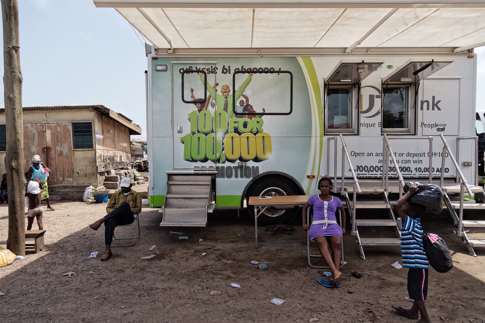 Urban Mobile Banking by Lorenzo Grifantini — canvas wall art