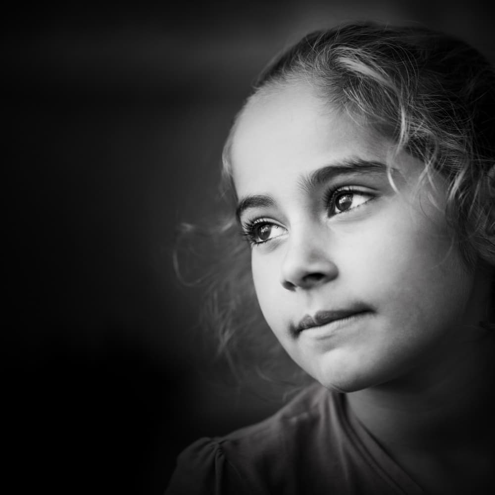 Thoughtful Young Girl by Ileana Bosogea-Tudor — canvas wall art
