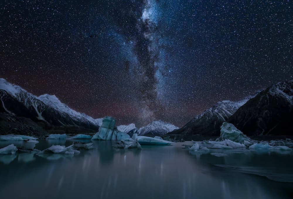 Milky Way Glacier Lake by YY DB — canvas wall art