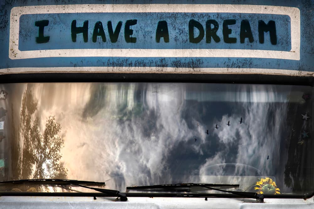 I Have A Dream Bus by Ekkachai Khemkum — canvas wall art