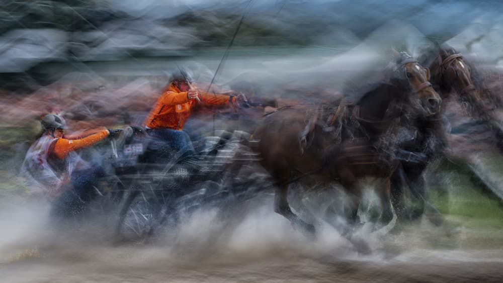 Dynamic Carriage Racing by Milan Malovrh — canvas wall art