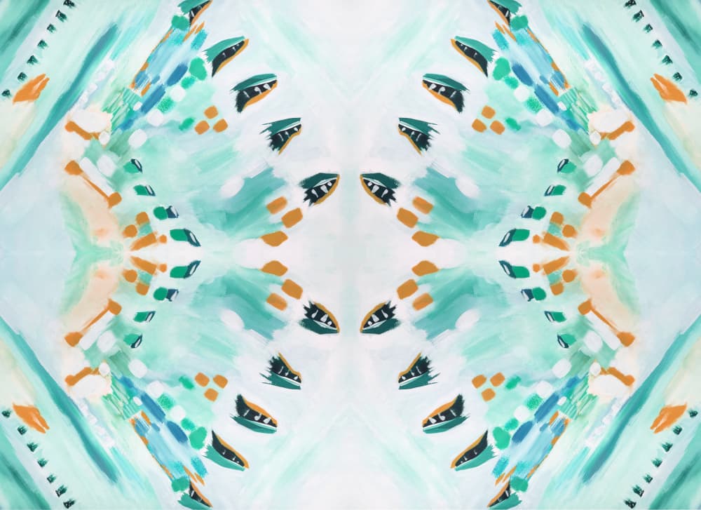 Symmetrical Watercolor Abstract by Breanna Megan Studio — canvas wall art