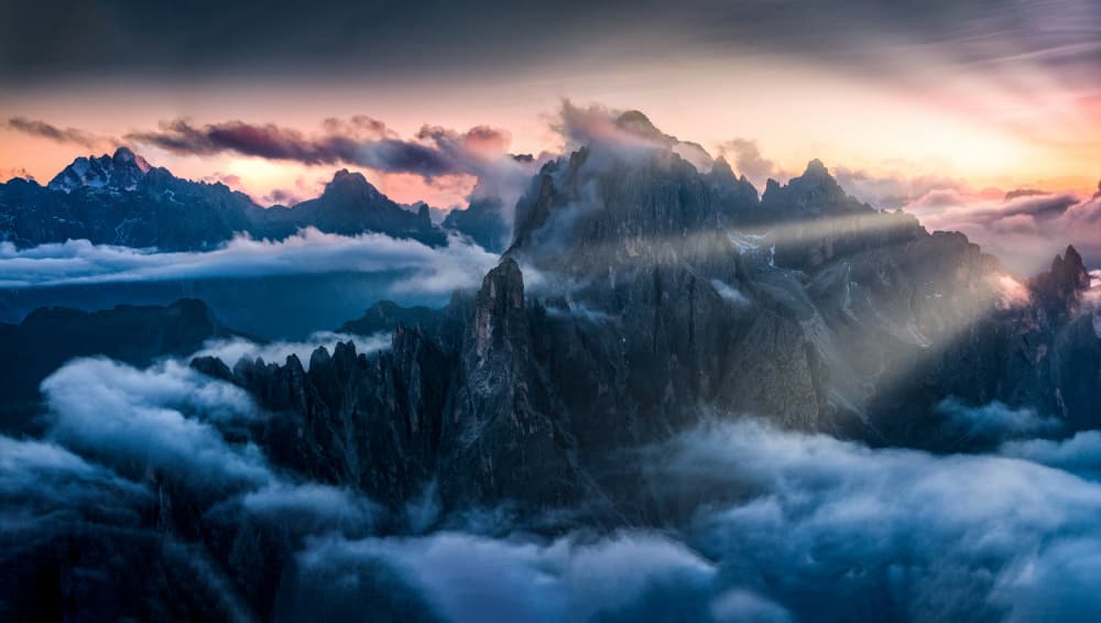 Majestic Mountain Light by Songlin Xu — canvas wall art
