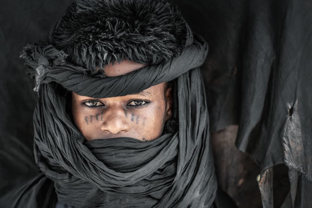 Mysterious Desert Gaze by Trevor Cole — canvas wall art