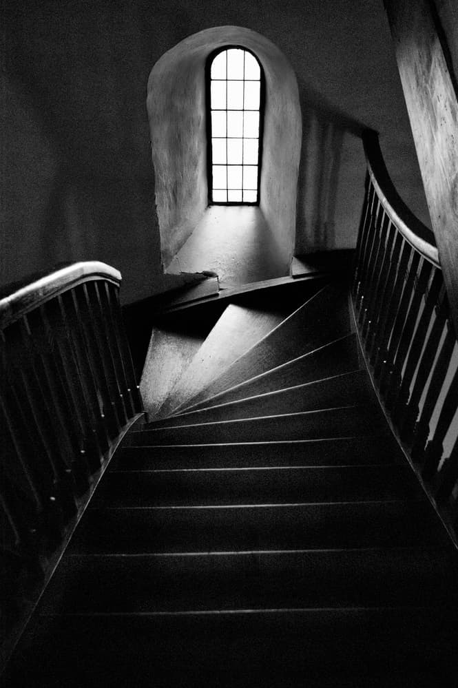 Winding Stairs Window Light by Stefan Eisele — canvas wall art
