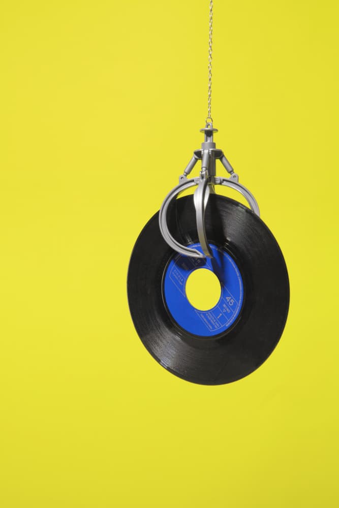 Claw Game Vinyl Record by Julia Ramiro — canvas wall art
