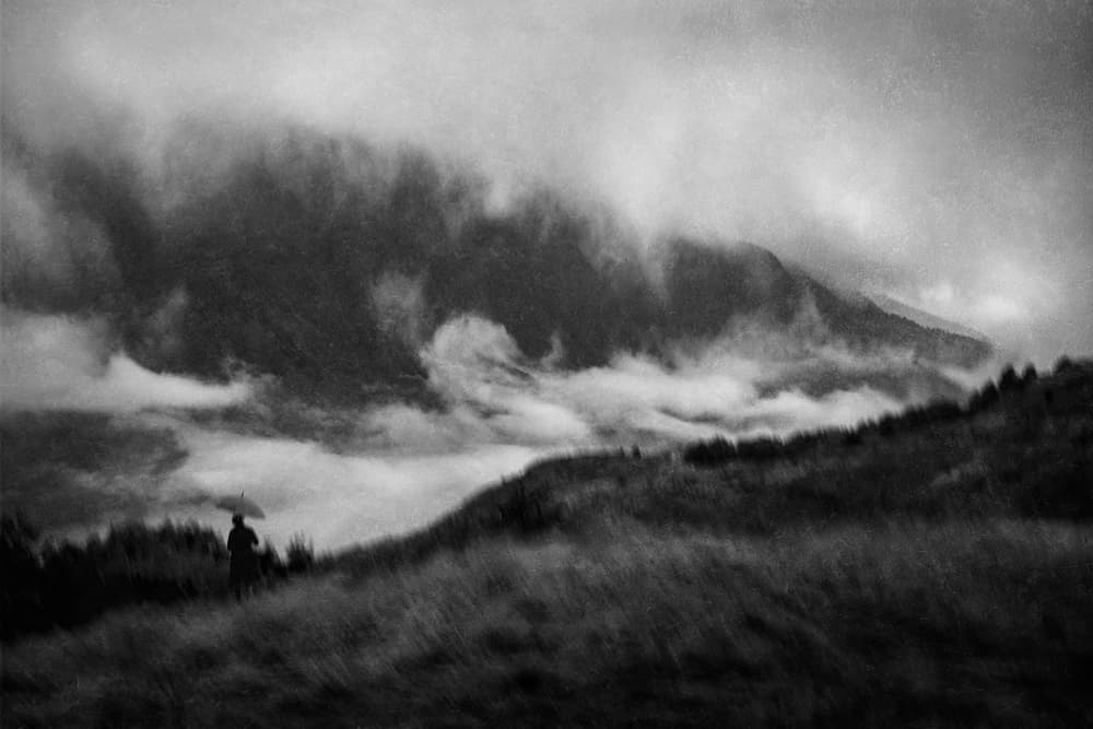 Moody Mountain Wanderer by Ekkachai Khemkum — canvas wall art