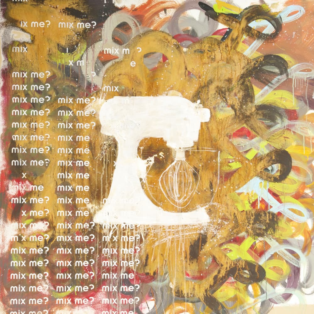 Energetic Baking Mixer by kent youngstrom — canvas wall art