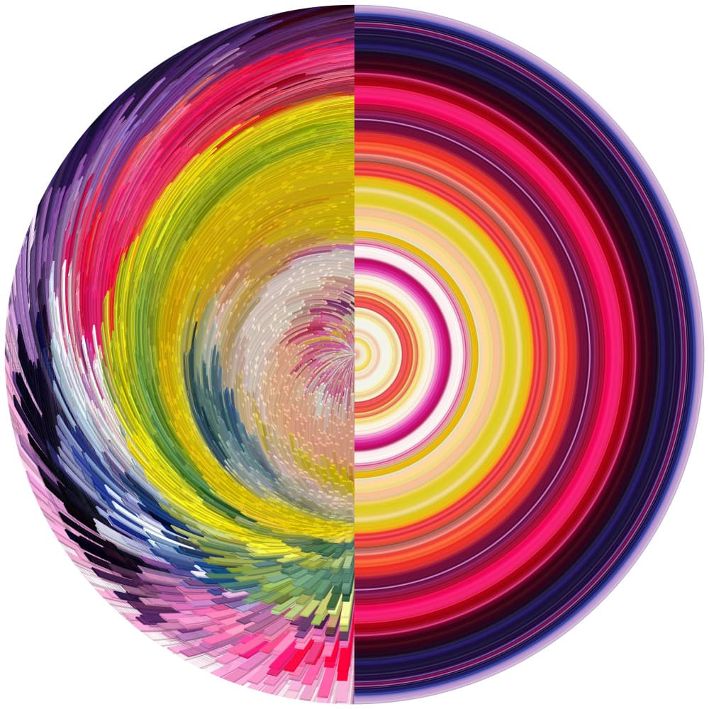 Vibrant Abstract Swirl by PASLIER Morgan — canvas wall art